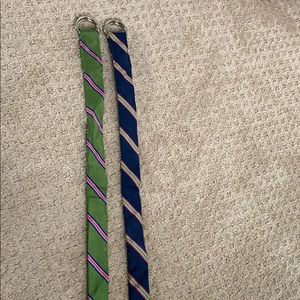 NWT Jcrew silk belts. Size S/M. set of 2